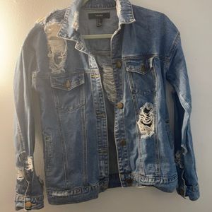 ripped jean jacket